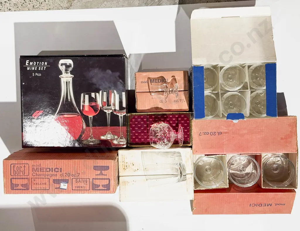 Qty of Assorted Boxed Glassware Image 1++