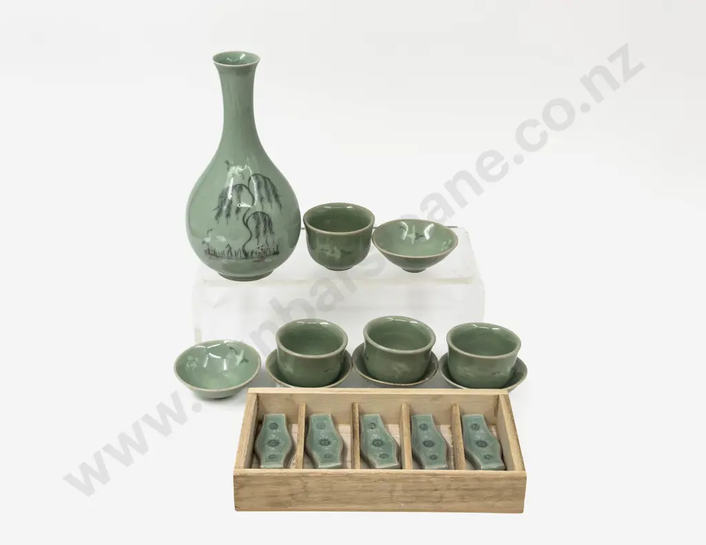 Qty of Assorted Celadon Glazed China Image 1++