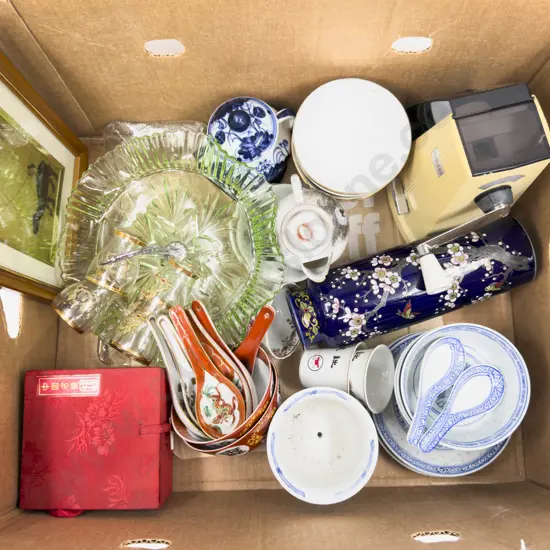 Box Qty of Assorted China & Glassware etc