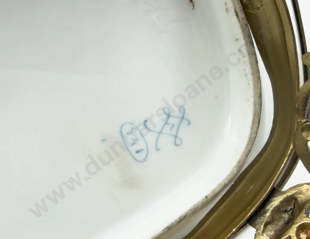 C19th Signed Sevres Cobalt Blue & Ormolu Mounted Centrepiece Tray Image 1++