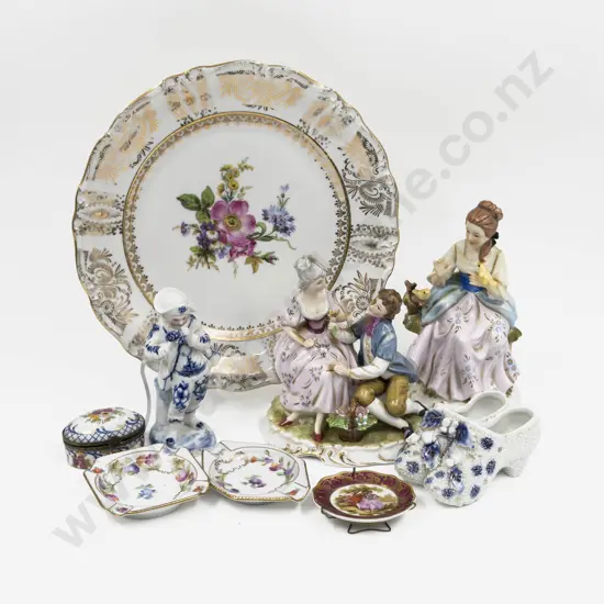 Qty of Assorted Fancy China & Figures