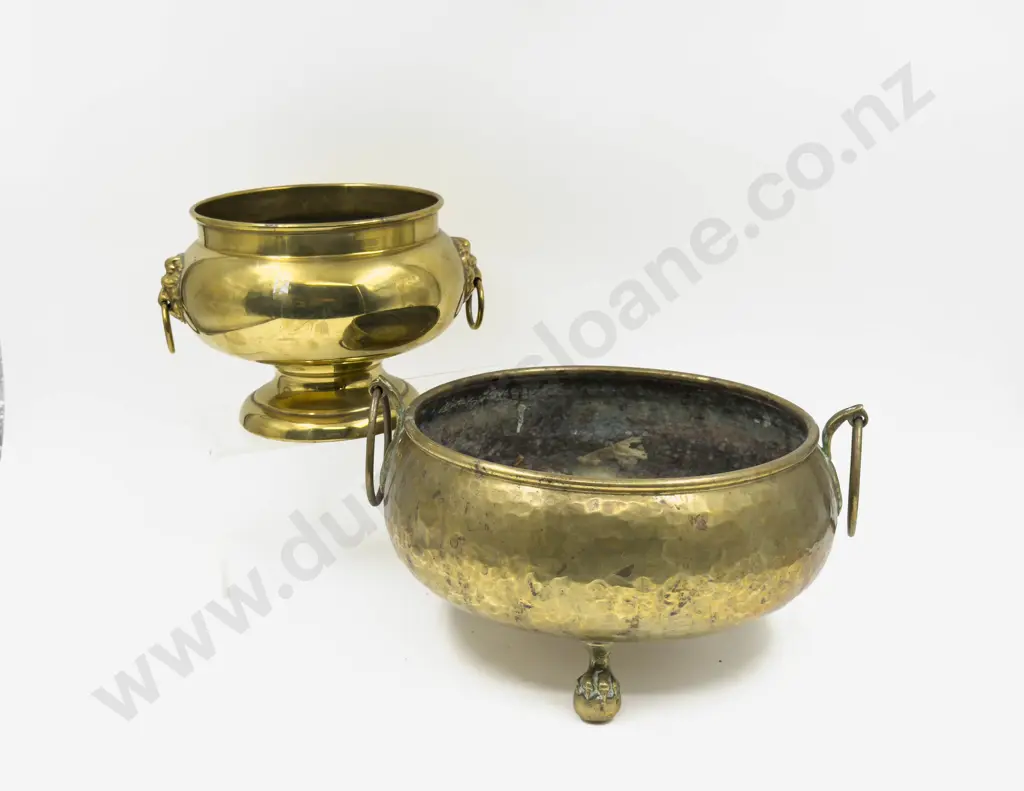 Two Brass Planters Image 1++