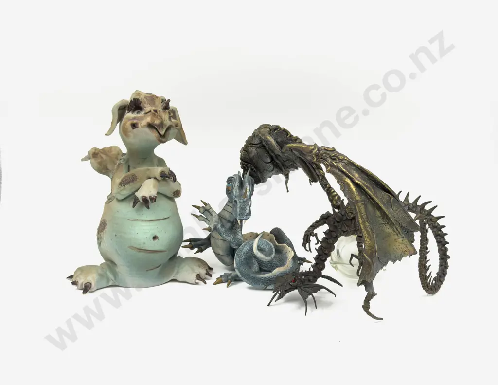 Five Assorted Dragon Ornaments Image 1++
