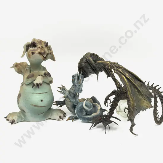Five Assorted Dragon Ornaments