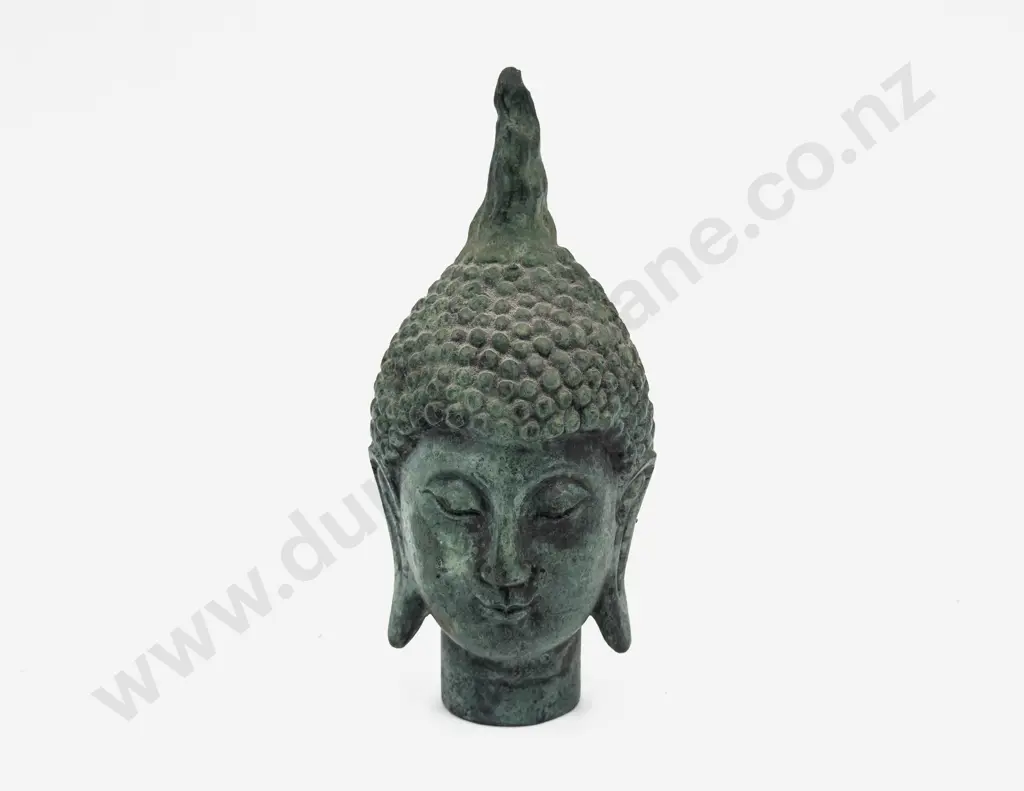 Thai Bronze Buddha Head Image 1++