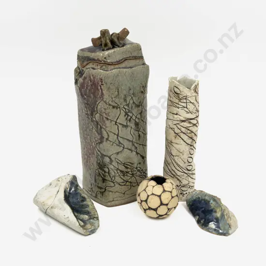 NZ Pottery Jar and Assorted Other Pottery