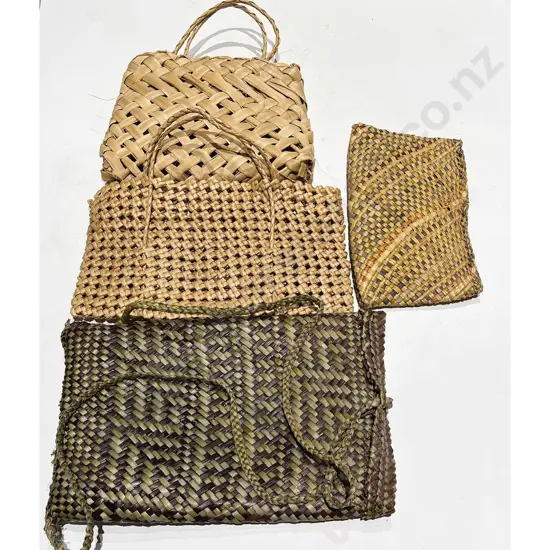 Four Assorted Woven Bags