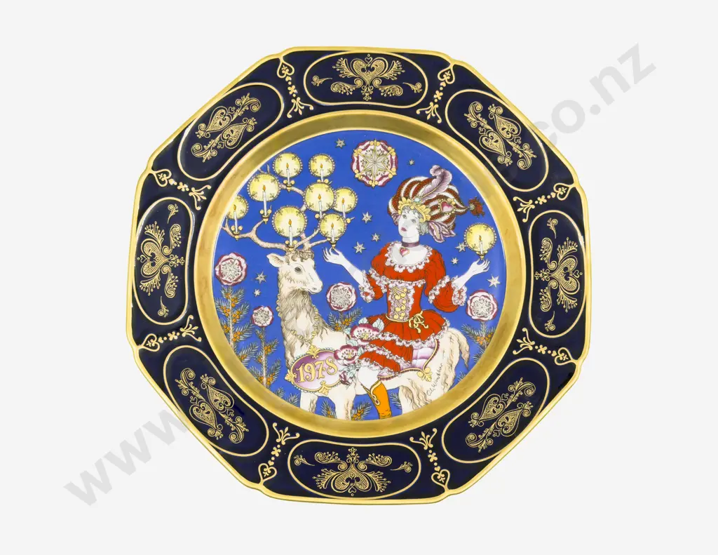 Hutschenreuther "Ole Winther" Comm. Christmas Wall Plate Image 1++
