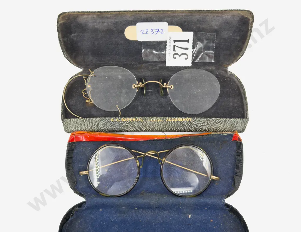 Two Cased Pairs of Vintage Spectacles Image 1++