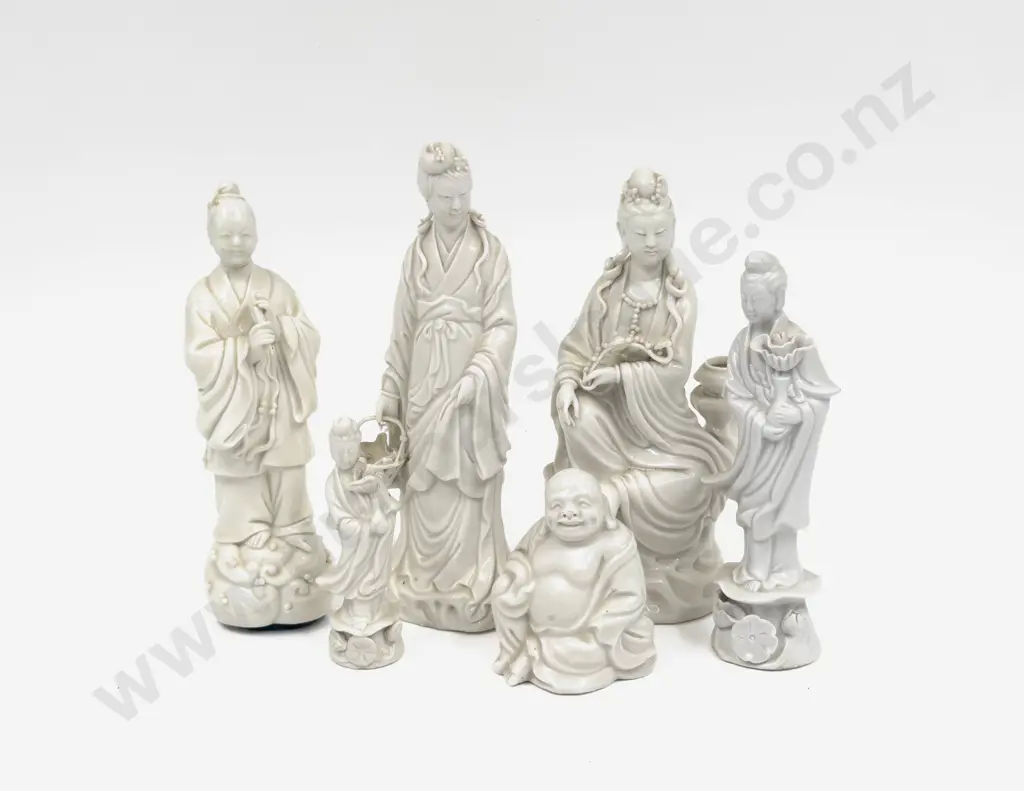 Six Blanc de Chine Figures Image 1++