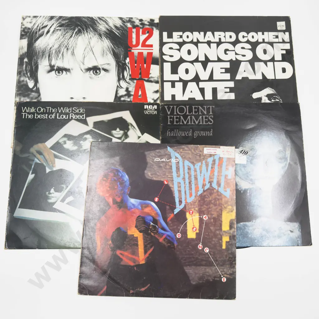 Five Assorted Vintage Vinyl Records Image 1++
