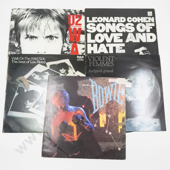 Five Assorted Vintage Vinyl Records