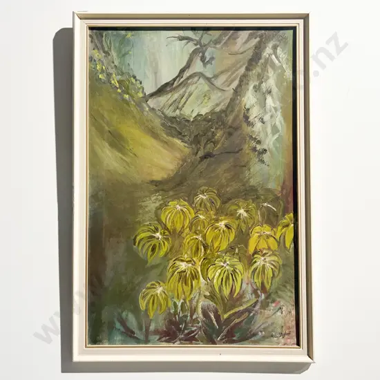 Adrian Stoykoff - Mountainside - Oil on Board