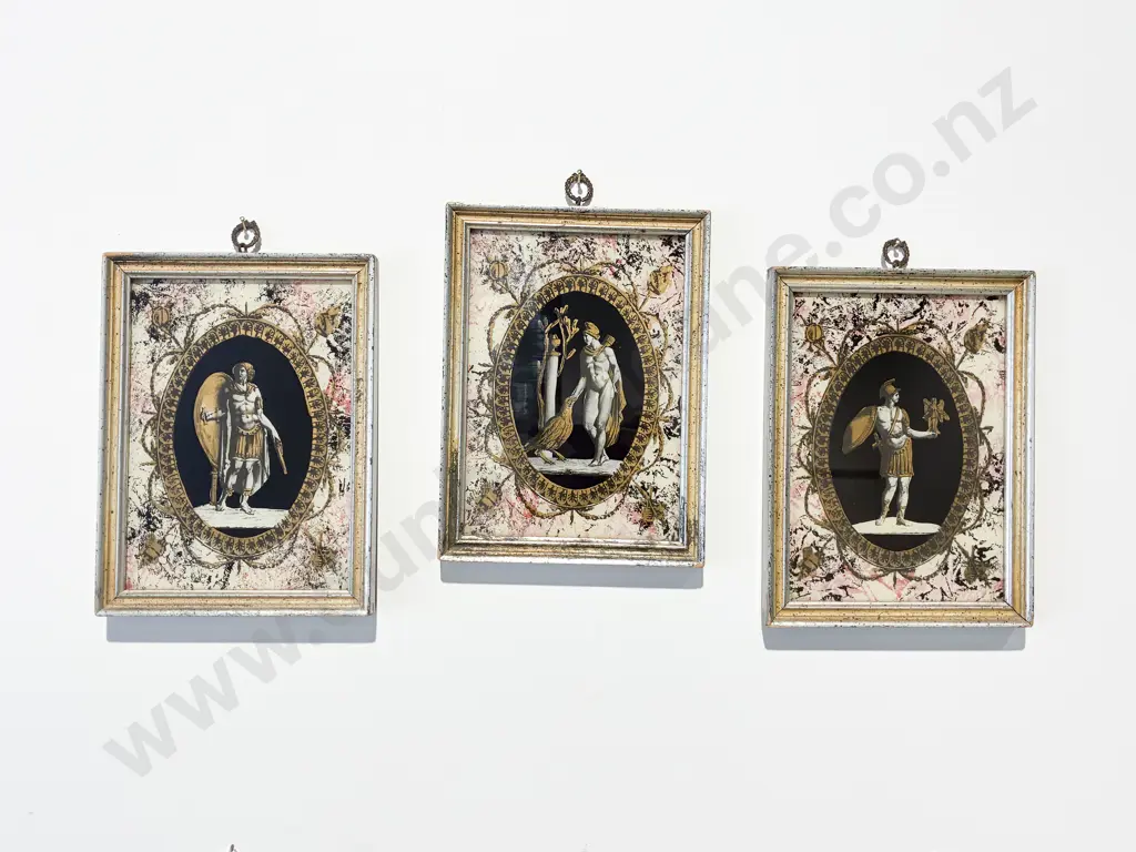 Set of Three Prints Depicting Classical Scenes Image 1++