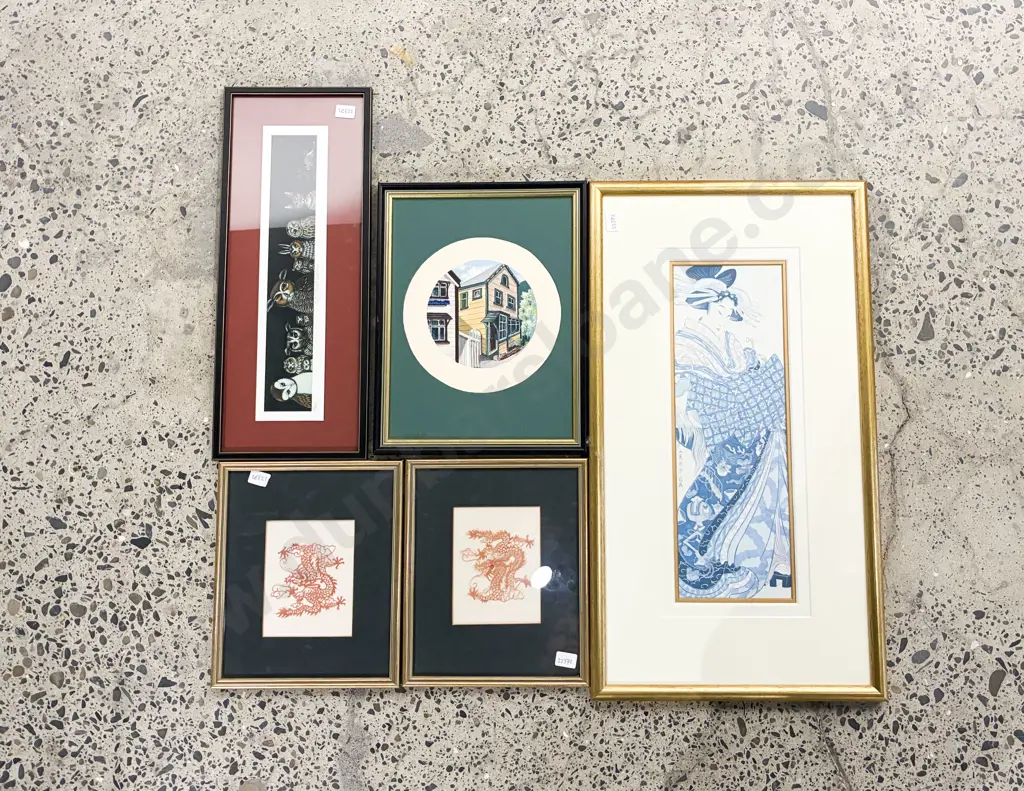 Qty of Assorted Framed & Unframed Works Image 1++