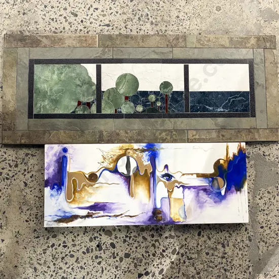 Mosaic Tile Artwork on Board