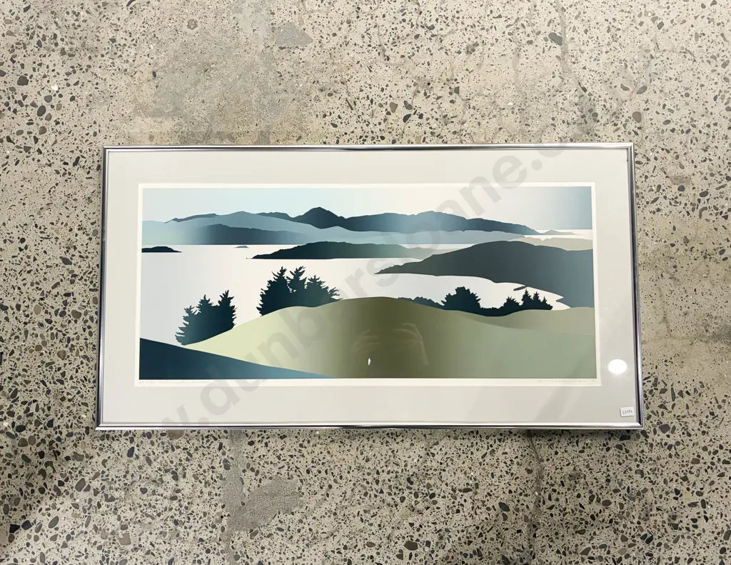 Malcolm Warr - "Triptych Wellington Harbour I II III - Screenprints Image 1++