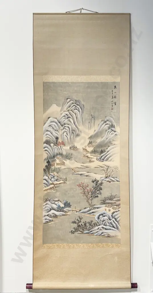 Two Boxed Japanese Scrolls Image 1++