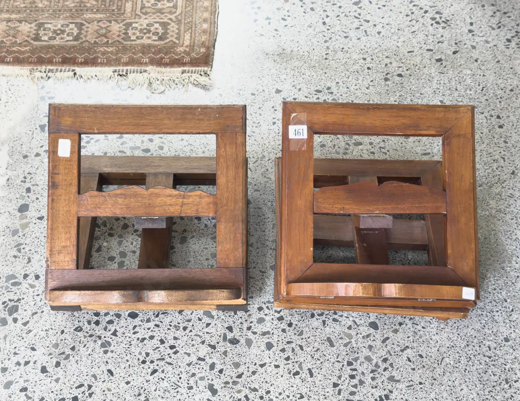 Pair of Teak Book Stands Image 1++
