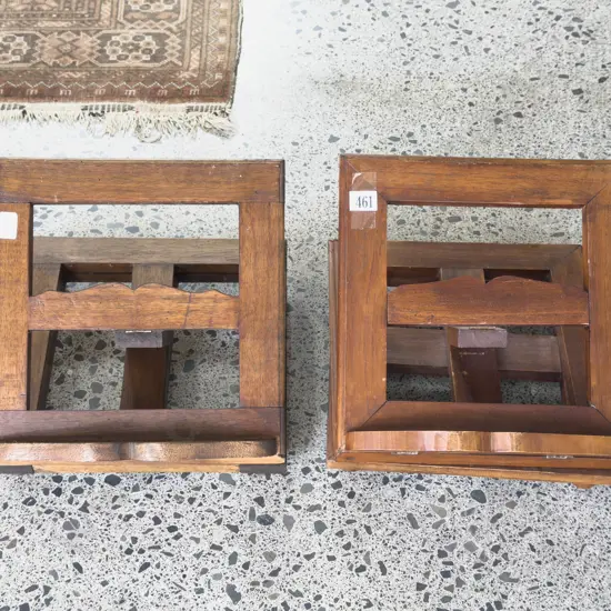 Pair of Teak Book Stands