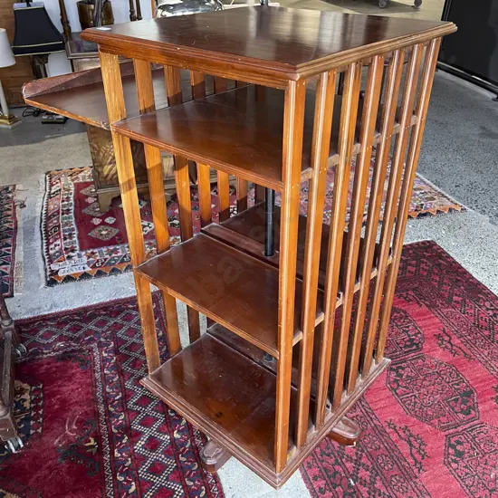 Mahogany Revolving Bookcase