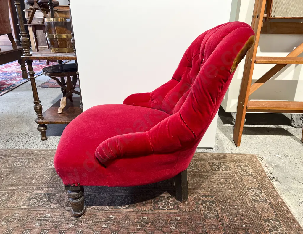 Vict Button Back Nursing Chair Image 1++