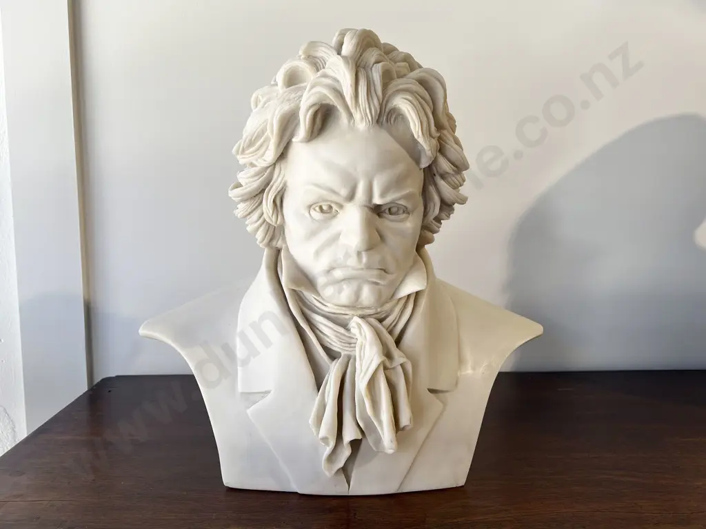 Alabaster Bust of Beethoven Image 1++