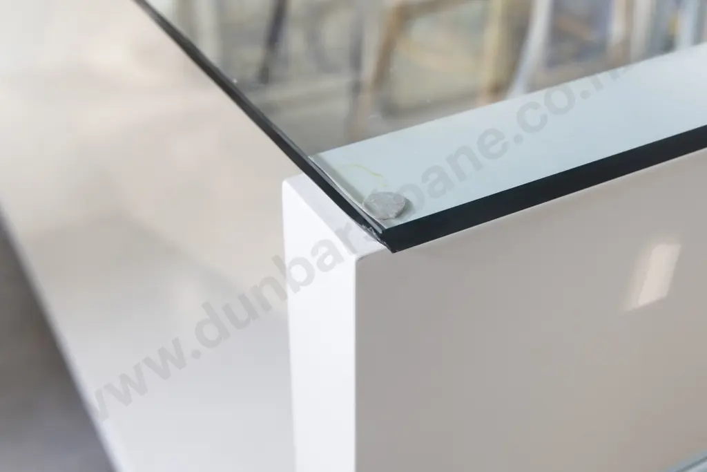 Large Custom Made Glass Top Trolley Display Unit Image 1++