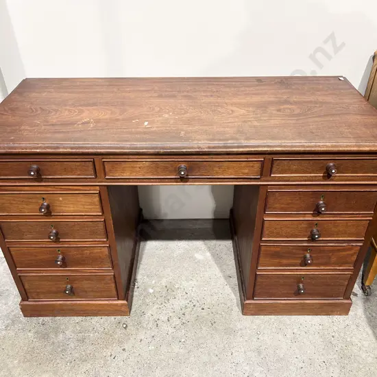 Mahogany Pedestal Desk