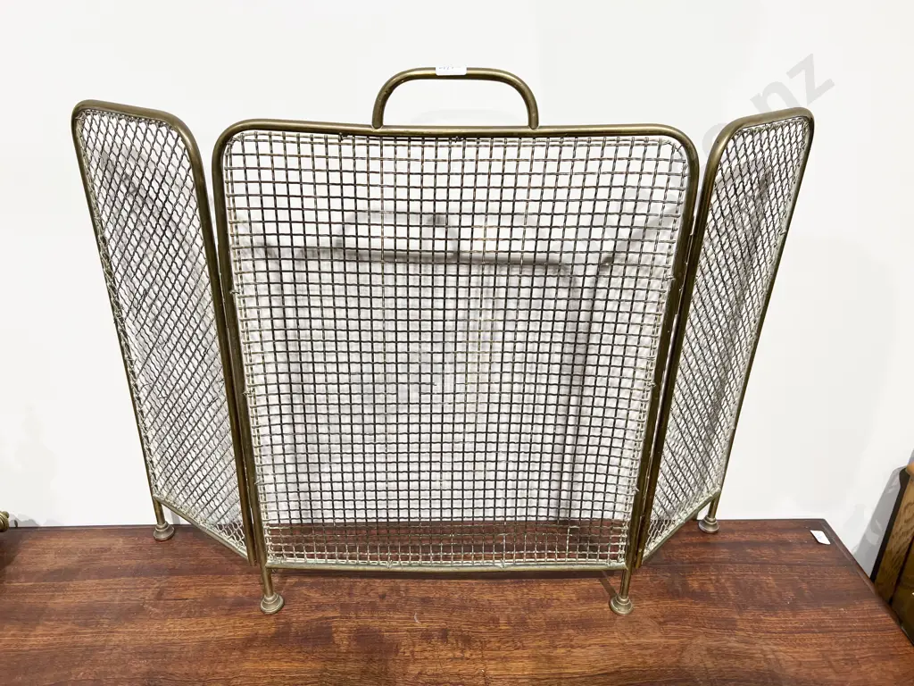 Brass Mesh Fire Screen Image 1++