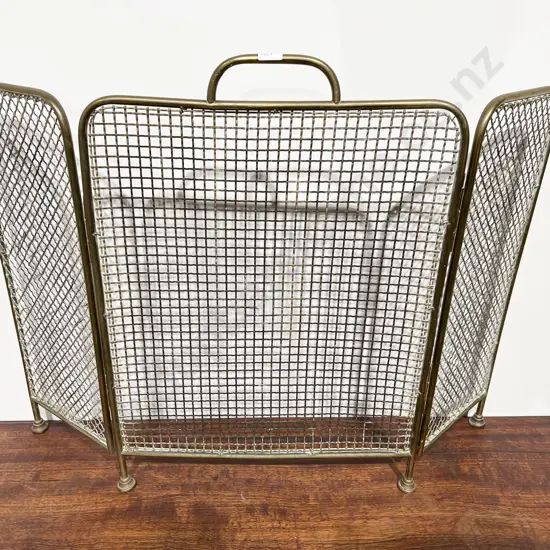 Brass Mesh Fire Screen