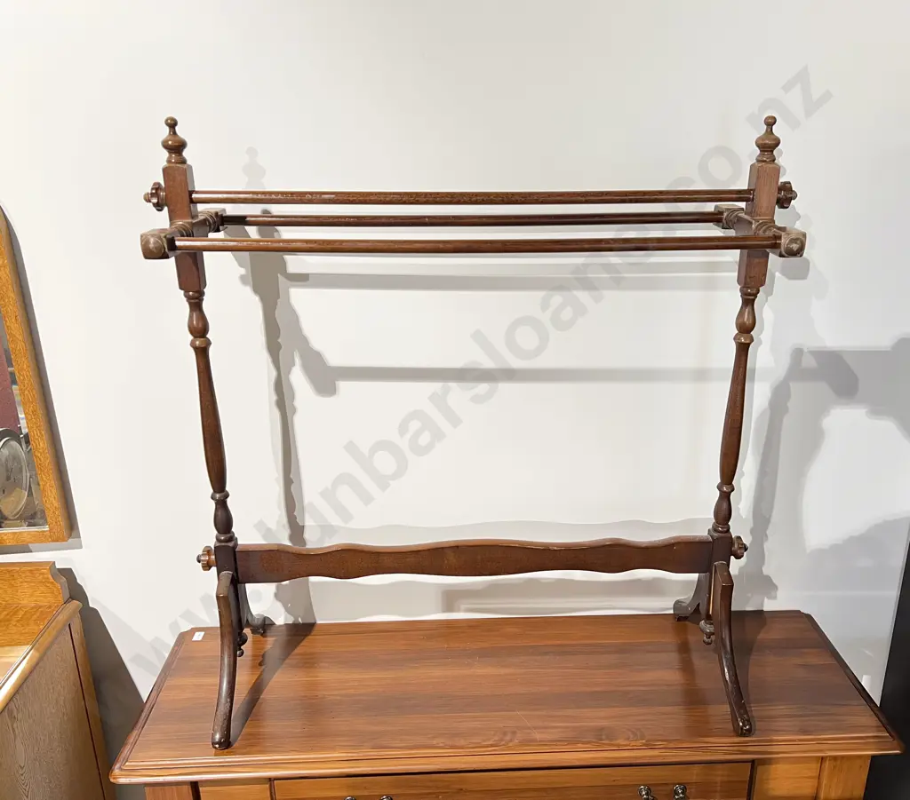Mahogany Towel Rail Image 1++
