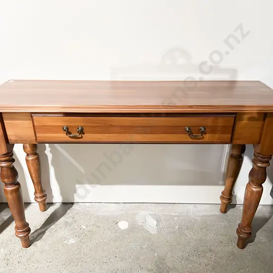 Slender Rimu Hall Table with Single Drawer