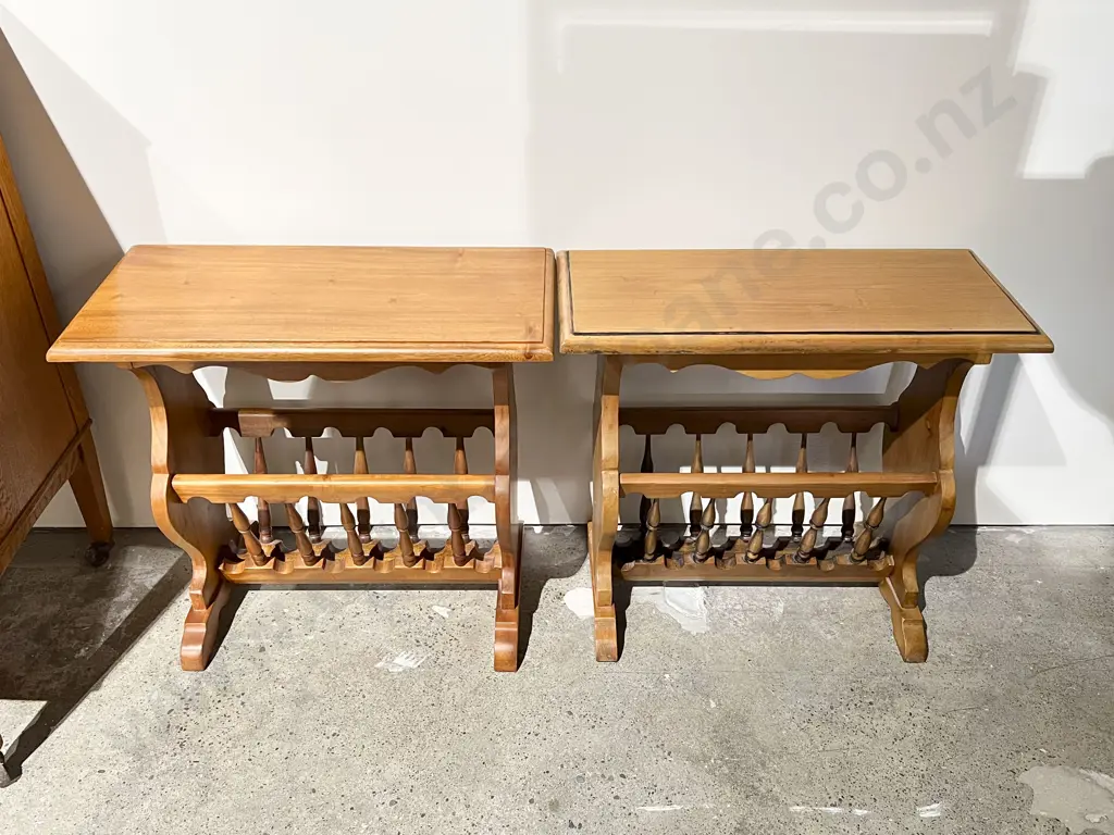 Pair of Occasional Tables/Magazine Racks Image 1++