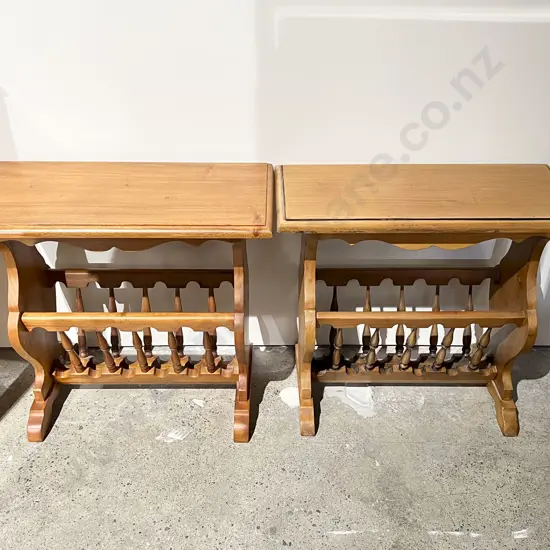Pair of Occasional Tables/Magazine Racks
