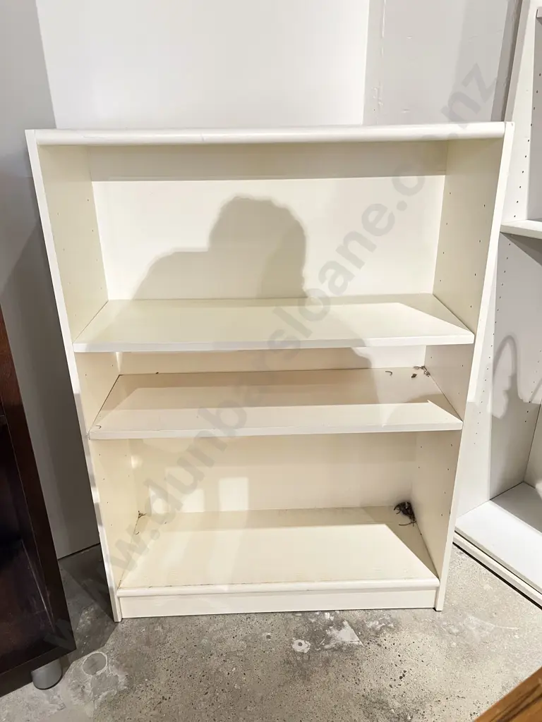 White Painted Low Bookcase Image 1++