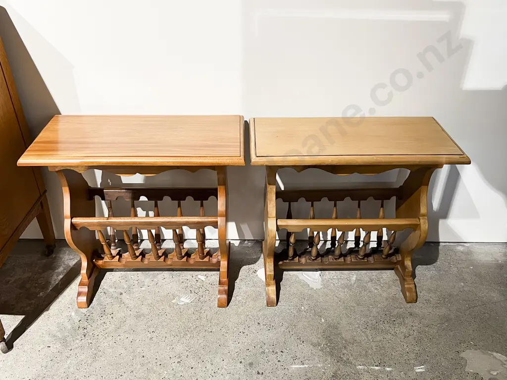 Pair of Occasional Tables/Magazine Racks Image 1++