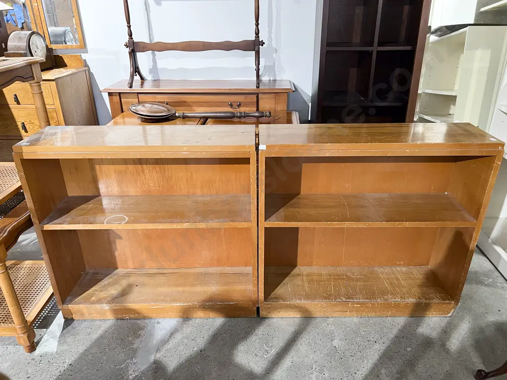 Pair of Low Bookcases Image 1++