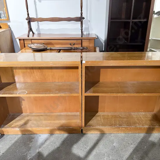 Pair of Low Bookcases