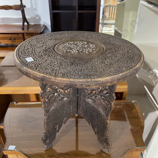 Chip Carved Occasional Table