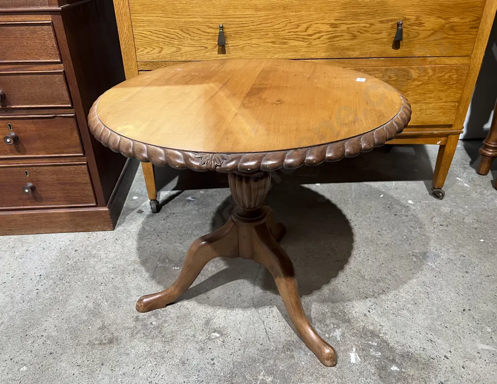 Two Tripod Based Circular Occasional Tables Image 1++