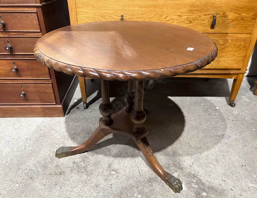 Two Tripod Based Circular Occasional Tables Image 1++