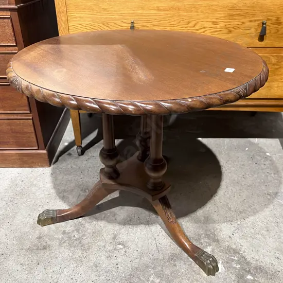 Two Tripod Based Circular Occasional Tables
