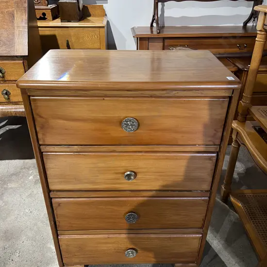Rimu Four Drawer Chest of Drawers