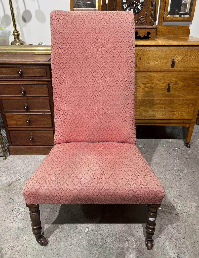 Upholstered High Back Bedroom Chair Image 1++