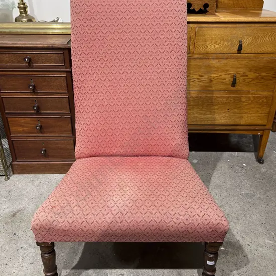 Upholstered High Back Bedroom Chair