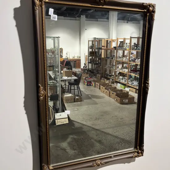 Gilt Framed Rectangular Wall Mirror