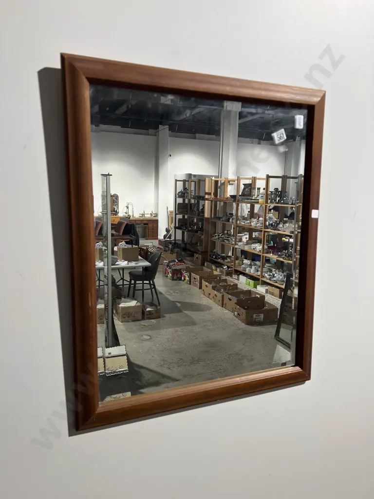 Bevel Edged Rectangular Wall Mirror Image 1++