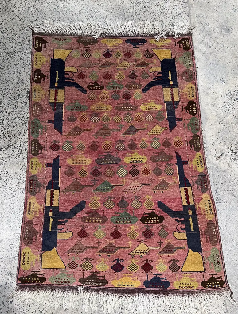 Afghan Hand Knotted War Rug Image 1++